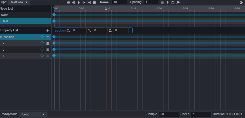 动画系统 - 编辑动画序列 - 《cocos creator 3d 用户