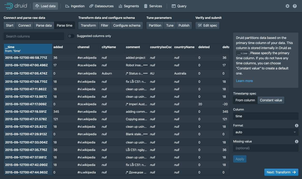 Tutorials - Load from Apache Kafka - 《Apache Druid v0.20.2 ...