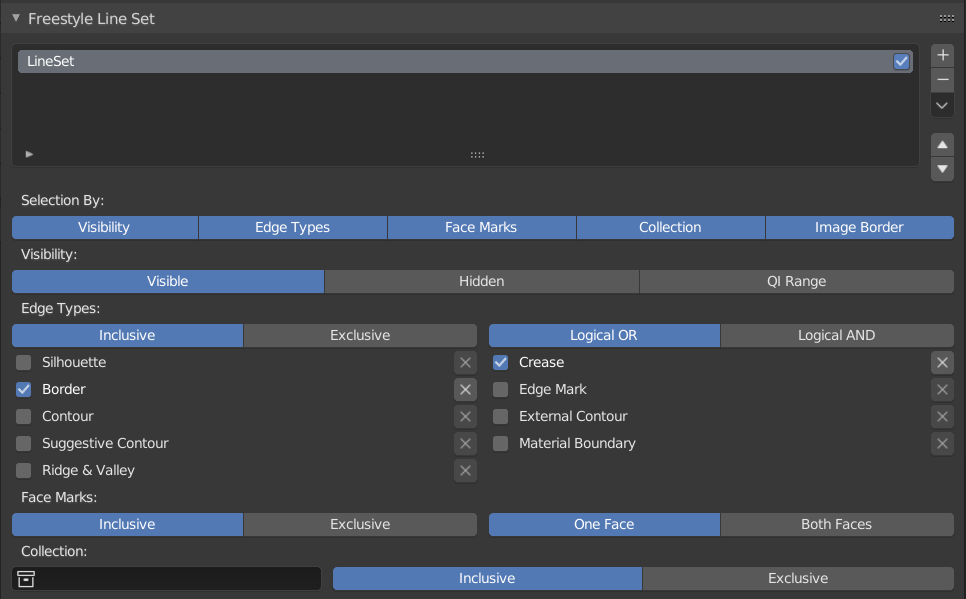 Parameter Editor - Line Set - 《Blender 2.90 参考手册》 - 书栈网 