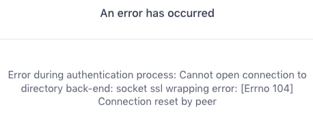 SSL 连接错误