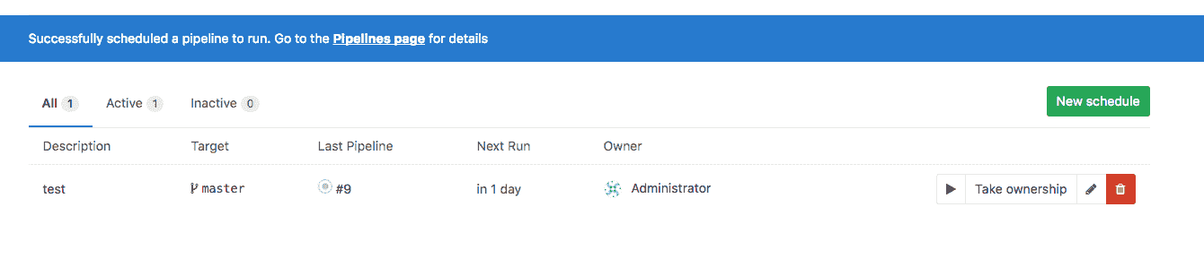 Pipeline schedules gitlab bookstack