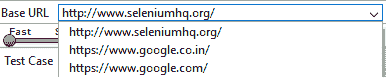 Base URL bar