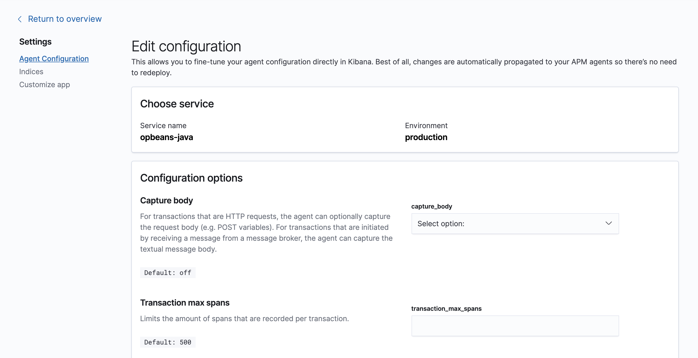 How to guides Configure APM agents with central config