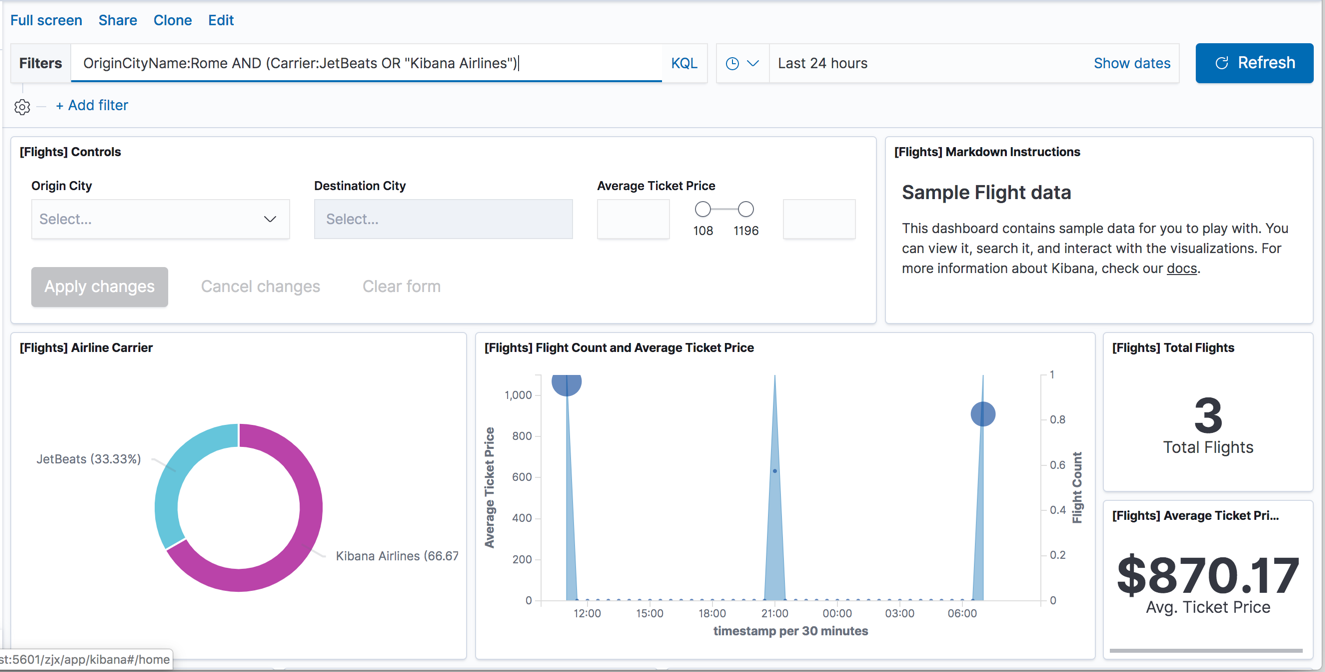 Get started Explore Kibana using sample data 《Kibana v7.9 Guide