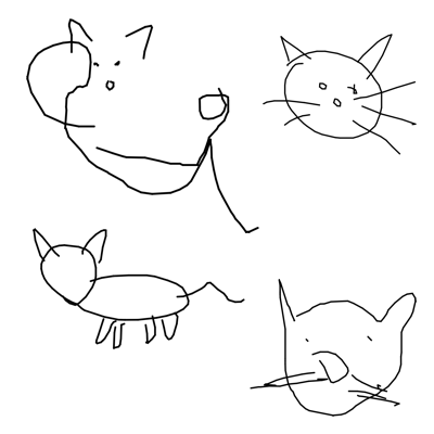 ai generated cat drawings