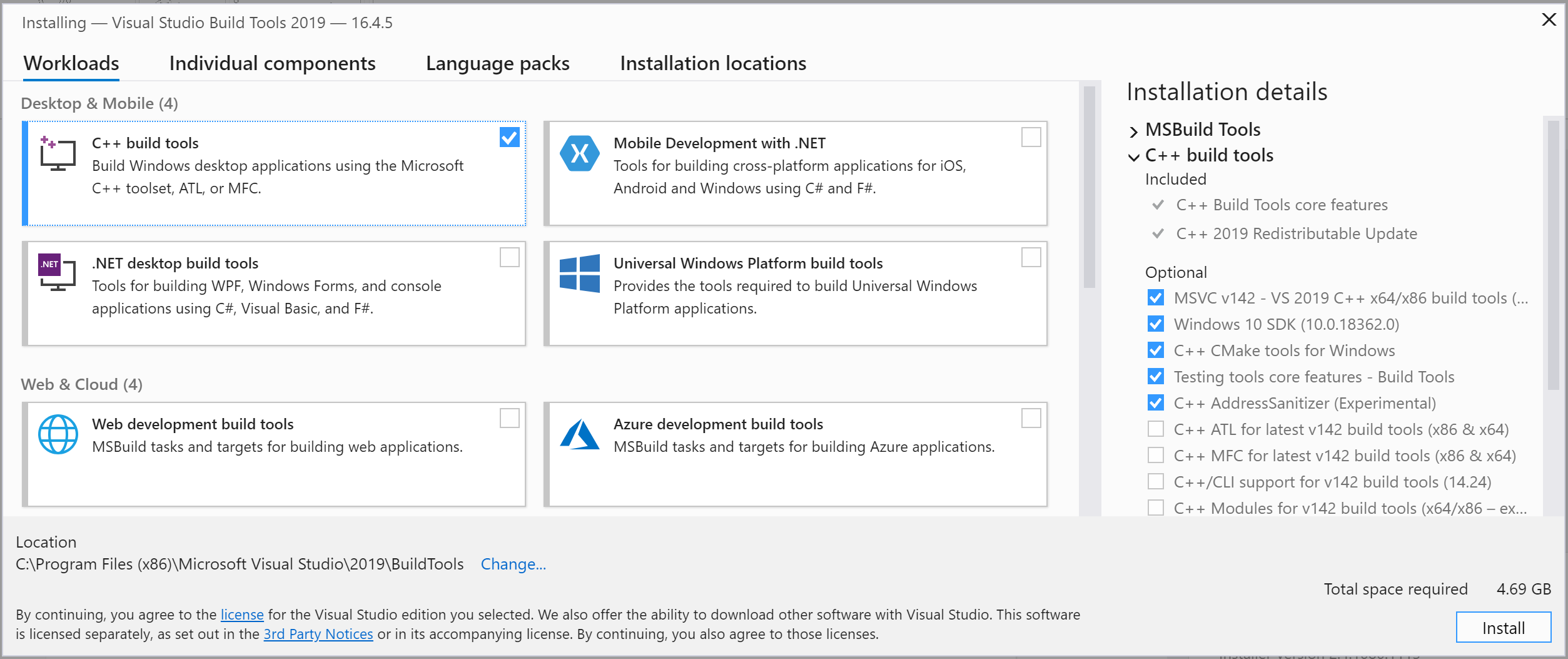 C build tools. Visual Studio installer. Build Tools for Visual Studio. Microsoft Visual c++ build Tools. Compilers, build Tools and runtimes Visual Studio.